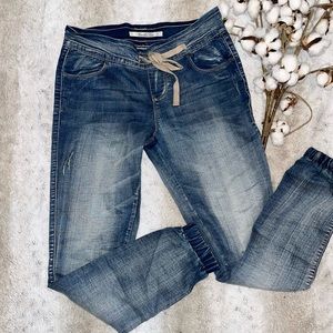 Vanilla Star Drawstring Denim Jeans Size XS